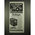1940 Zenith Radiorgan Chairside Model 10-S-549 Ad