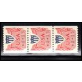 CVP31 13c Shield Very Fine MNH Dry Gum Strip of...