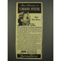 1940 Zonite Zonitors Ad - Advance in Feminine H...