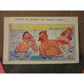 seaside comic humour unused vintage postcard hu...