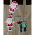 Hand decorated . Brown paper carrier bags Chris...