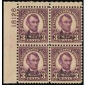 661, Mint VF NH 3¢ Plate Block of Four - Stuart...