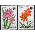 ZAYIX Maldives 1445-1446 MNH Flowers Plants Nat...