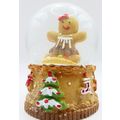 Miniature Mrs Gingerbread Woman Snow Globe Glit...