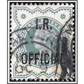QV SGO17, ½d Blue-Green, I.R. OFFICIAL Used