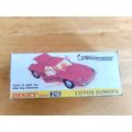 Dinky No218 Lotus Europa Car - Replica / Repro Box