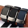 Men's nylon buckle automatic belt with hollow b...