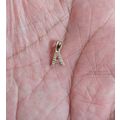 14k gold cz pendant