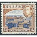 Cyprus 1938 SG151 1/4pi Ultramarine & Orange-Br...