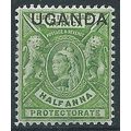 Uganda 1902 SG92 1/2a Yellow-Green Mounted Mint..