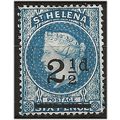 St Helena 1893 SG40 2 1/2d Ultramarine Mounted ...
