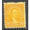642 10c James Monroe Barely Clears MNH Q1936