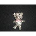 Silver tone fully articulated arms head legs wi...