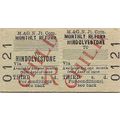 M.& G.N. Jt. Comm. Edmondson Ticket - Hindolves...