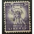 US Stamp #1035 used: 1954 3c Statue of Liberty [7]