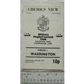 1977 programme Widnes v. Warrington, 8/4