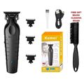 KEMEI Mens Hair Clippers Trimmers 0mm T-Blade B...