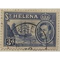 St Helena KGVI 1938 3d Ultramarine Used SG 135 ...