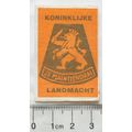 vintage Netherlands Matchbox Label - Koninklijk...