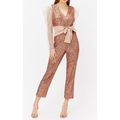COAST Sequin & Satin Waistband Jumpsuit Rose Pi...