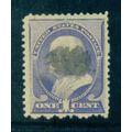 Used 212 1c Benjamin Franklin Barely Clears M01421