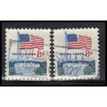 Used 1338F 8c U.S. Flag (2) Collinsville, CT. E...