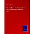 A Critical Dictionary of English Literature and...