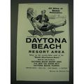 1960 Daytona Beach Florida Ad - 23 Miles of Bea...
