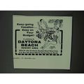 1960 Daytona Beach Florida Tourism Ad - Easy-Going