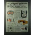 1979 Glidden Insul-Aid Vapor Barrier Ad - Insulation's Effectiveness Reduced