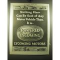 1930 Lycoming Motors Ad - Nothing finer can be said of any motor vehicle