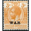 British Honduras 1918 3c orange SG 118 unused