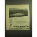 1959 Holland-America Line Ad - Portrait of a talented young lady