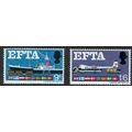 1967 EFTA set 2v SG715-716 UM