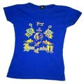 Girl's Large Blue T Shirt Lion of Zion (T9H)