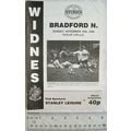 1986 programme Widnes v. Bradford Northern