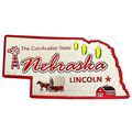 Nebraska The Cornhusker State Foil Fridge Magnet
