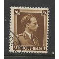 BELGIUM 1936 70c BROWN SG 745 FINE USED#