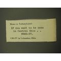 1959 WBNS-TV TV Station Advertisement - Memo to Tatham-Laird