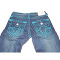 True Religion Womens 27 Dark Jeans Joey Blue St...