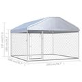 vidaXL Outdoor Dog Kennel – Heavy Duty Puppy Ca...