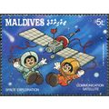 Maldives. 1988. Morty and Ferdy Talking via the...