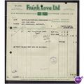 FRANK LOVE LTD,SOUTHWARK,LONDON ,SE1, 26/1/52