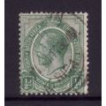 SOUTH AFRICA 1913 SG3 1/2d GREEN FINE USED#1