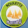 Harrahs. Roulette Casino Chip. Atlantic City, N...