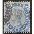 Malta 1885 SG24 2 1/2d Dull Blue Wmk Crown CA F...