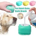Silicone Dog Bath Massage Brush | Pet Grooming ...
