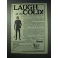 1978 Damart Underwear Ad - Laugh at the Cold