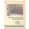 PENN STEEL INC 1964 Penn-Rite chalkboards class...