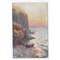 Gallant Rock Clovelly Devon 1913 H B Wimbush Oilette Art Postcard 7464